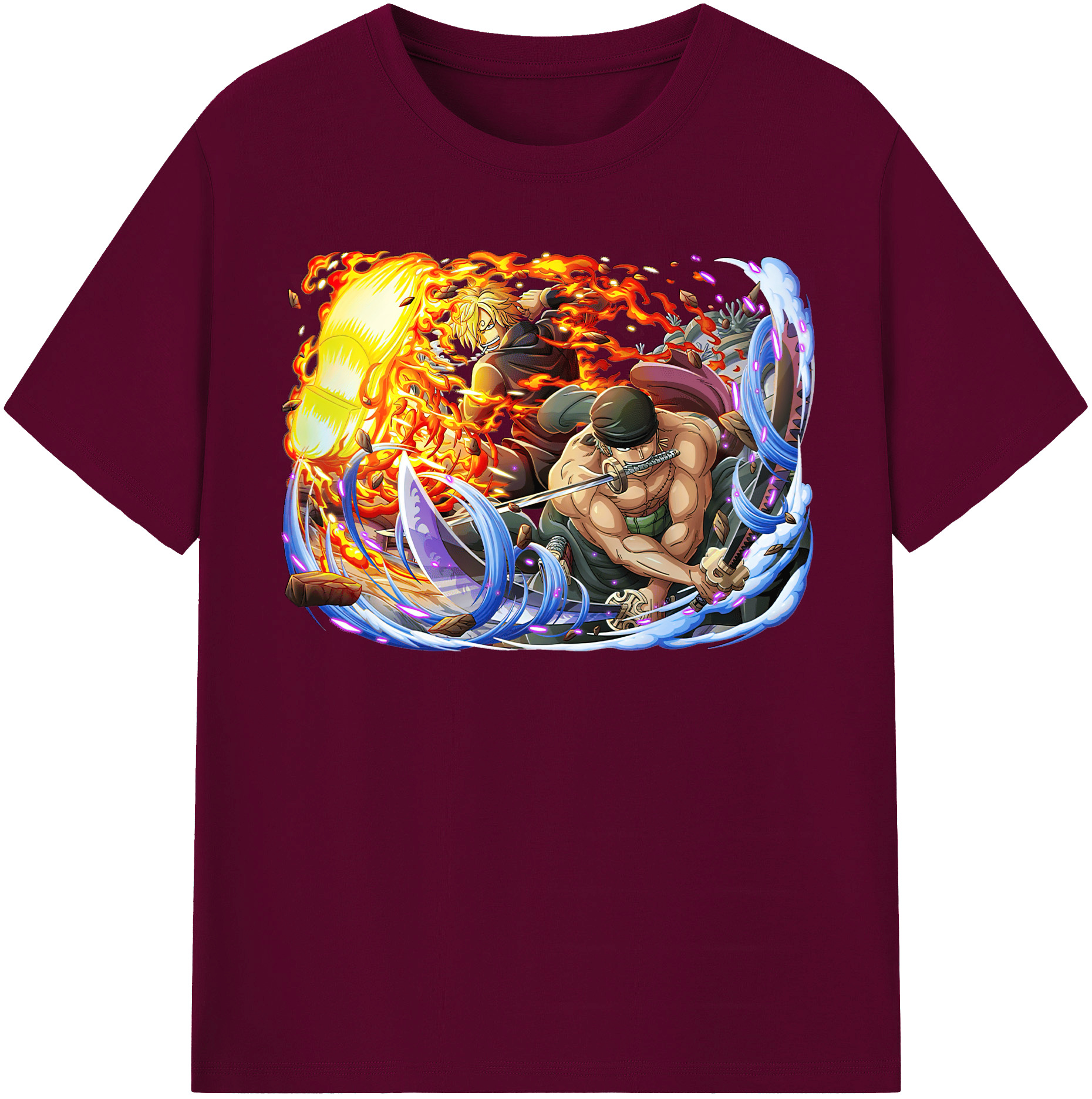 ワンピース ロロノア・ゾロ ONE PIECE Roronoa Zoro レディースカジュアルプリントTシャツ（綿100％）